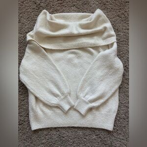 Anthropologie Women's Draped Cowl Neck Pull Over Long Sleeve Sweater